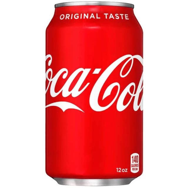 12oz Canned Soda.